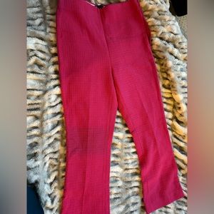 Zara hot pink trousers